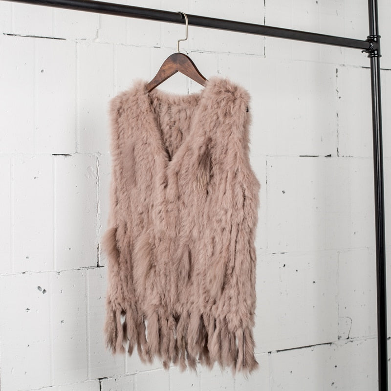 Gilet Women's Handmade Natural Fur Vest