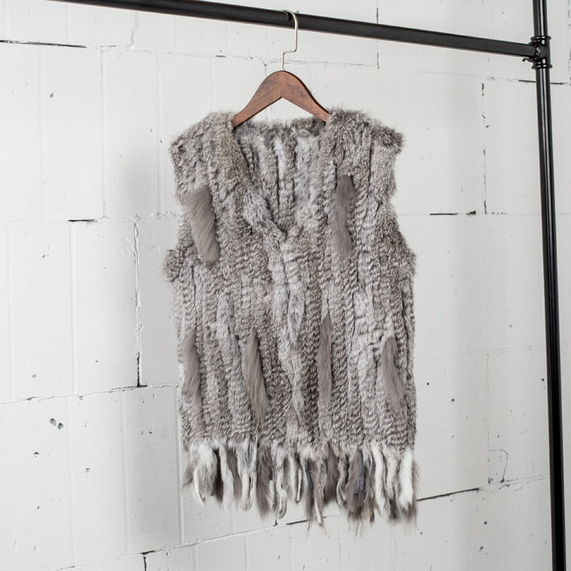 Gilet Women's Handmade Natural Fur Vest