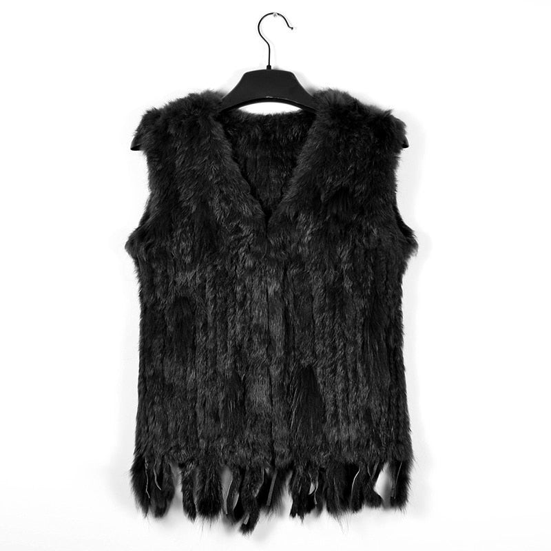 Gilet Women's Handmade Natural Fur Vest