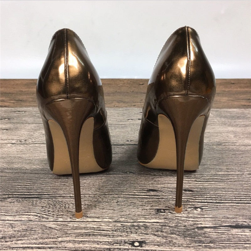 Glossy Patent Women's Stiletto Pumps