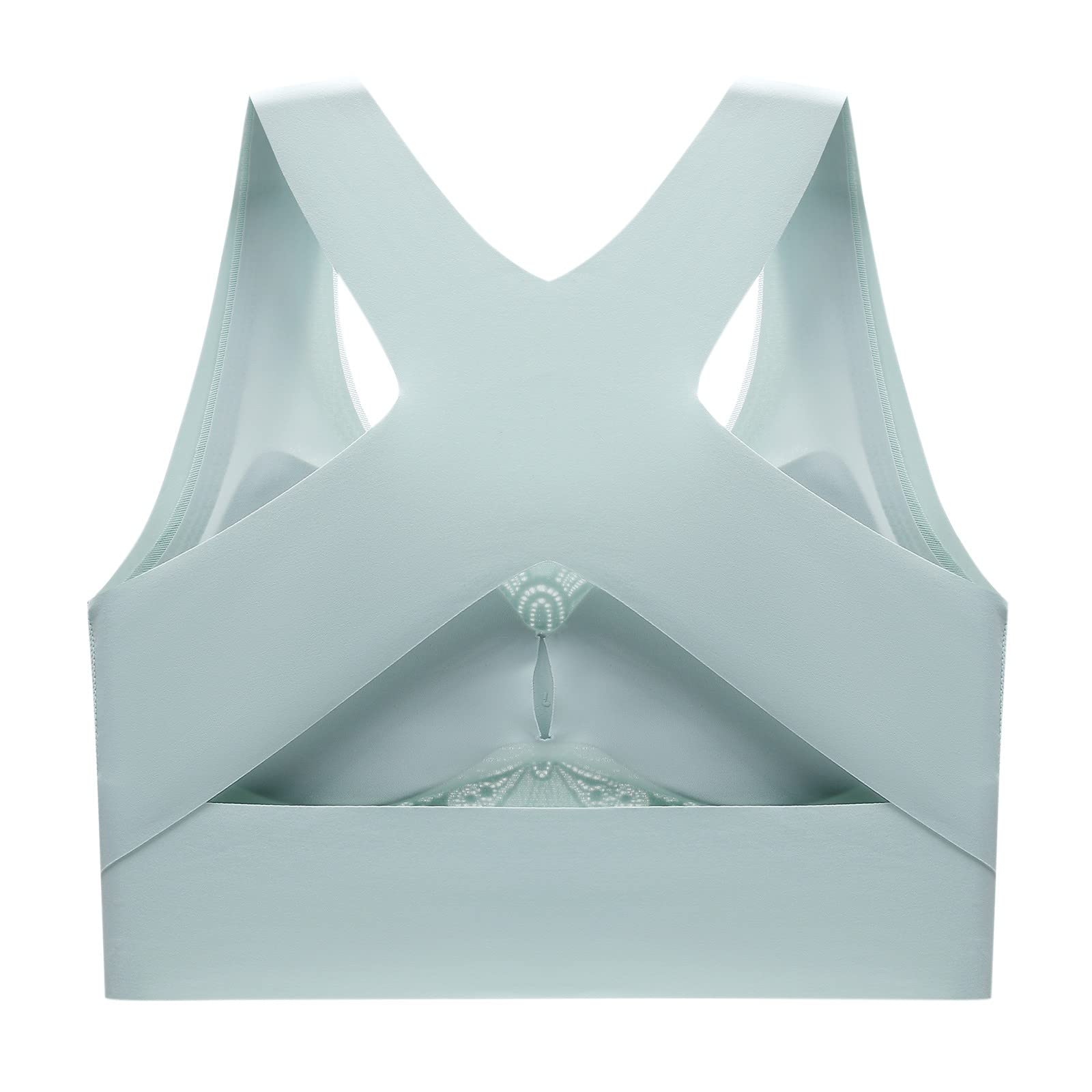 Three-breasted cross-back correction bra