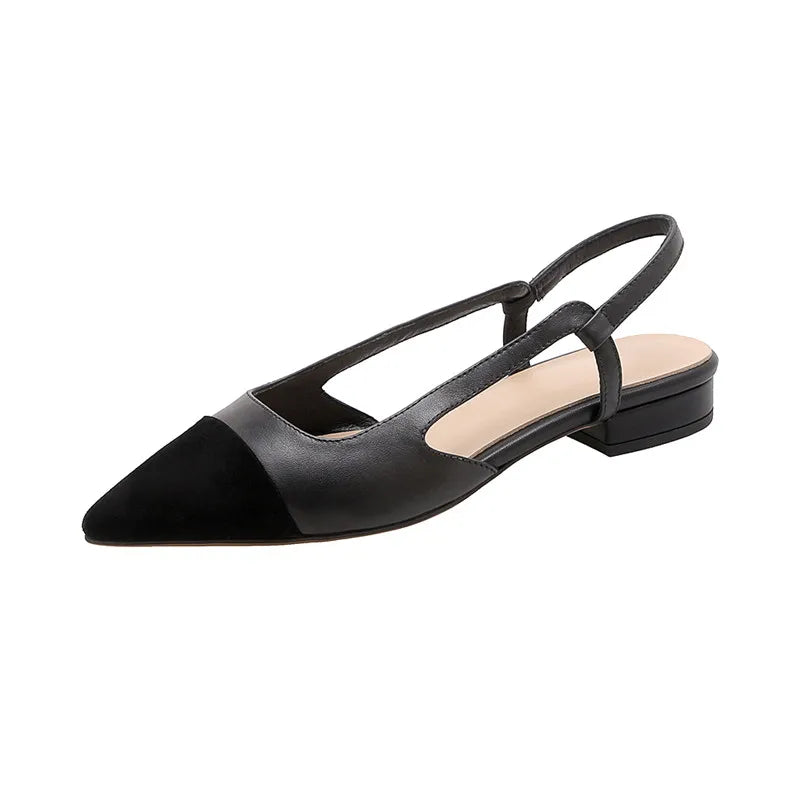 New Vision Low Heel Slingbacks Shoes