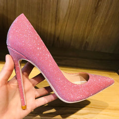 Sparkly Bling Women's High Heel Shoes