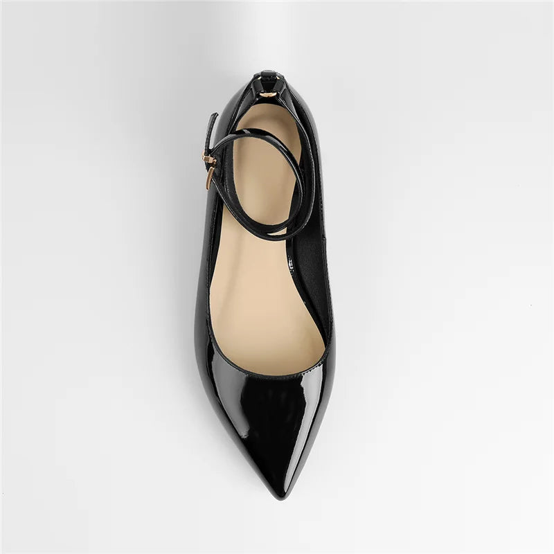 Bright Shine Ankle Chain Flats