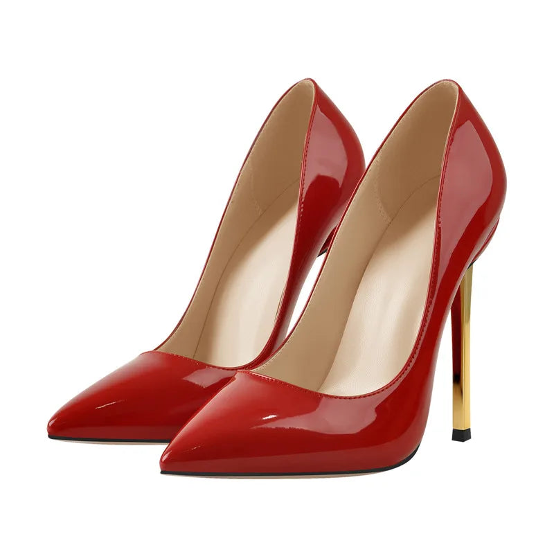 Pointed Toe Thin Metal Heels