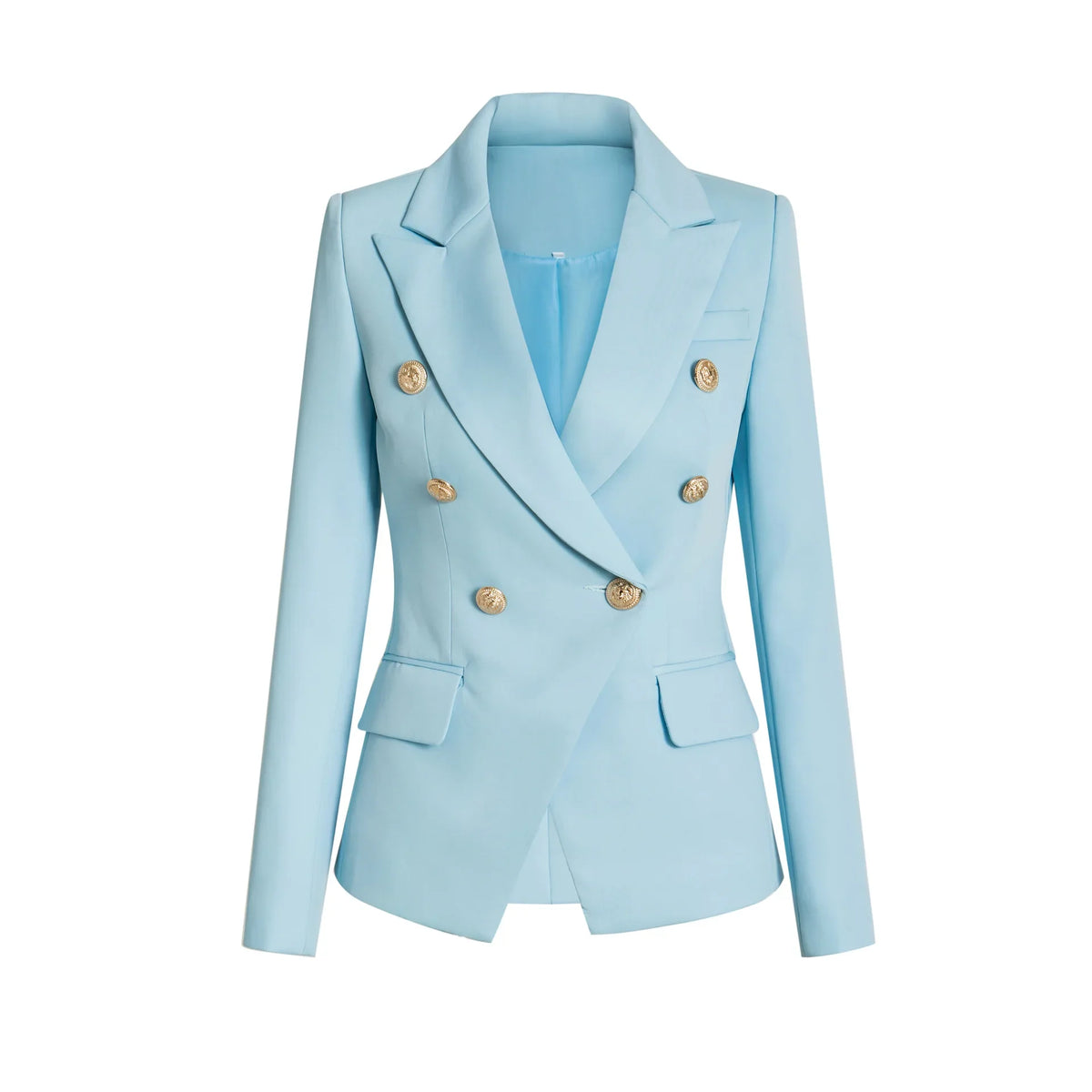 Candy Color Double Breasted Slim Blazer