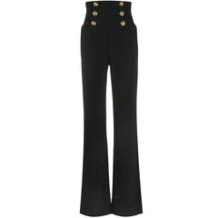 High Waisted Wide-Leg Casual Pants