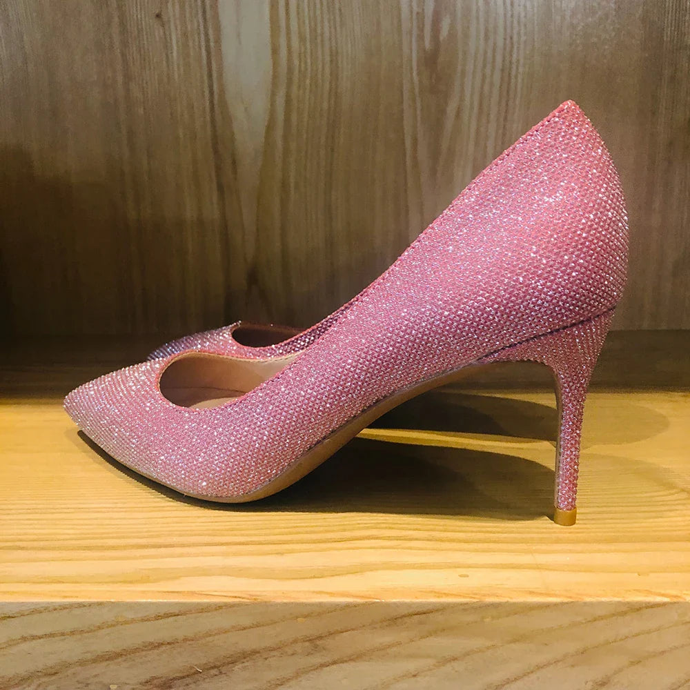 Sparkly Bling Women's High Heel Shoes