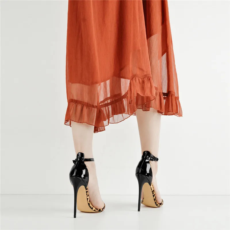 Strap Pointy Stilettos Thin Heels