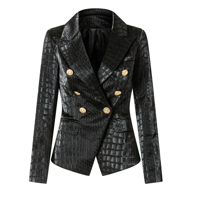 Double Breasted Buttons Blazer