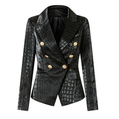 Double Breasted Buttons Blazer