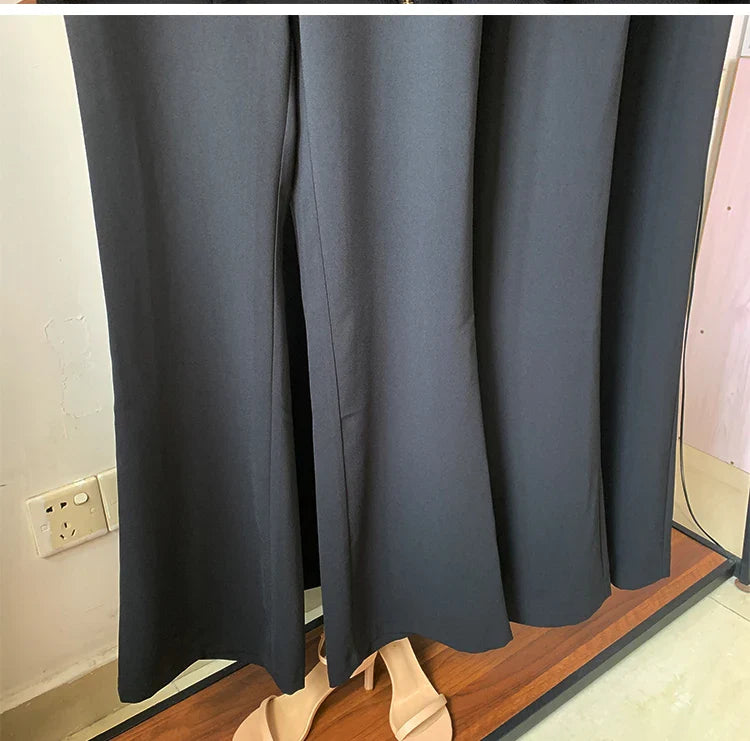 High Waisted Wide-Leg Casual Pants