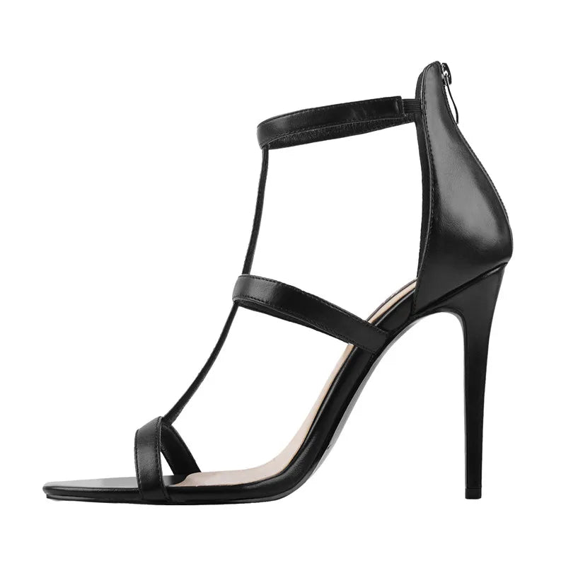 T-Strap Stiletto Sandals