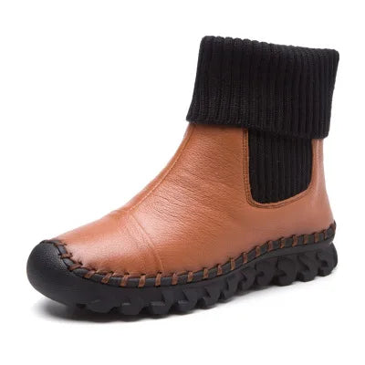 Comfortable Flat Ankle Boots