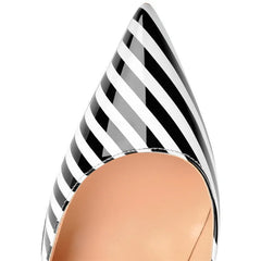 Zebra Stripe Women's High Heel