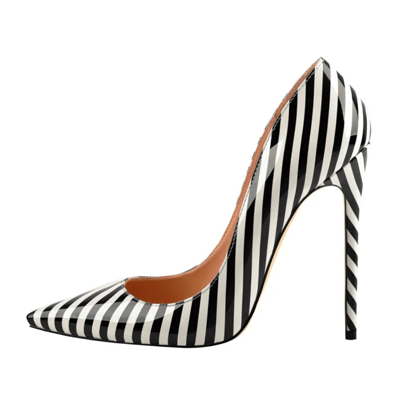 Zebra Stripe Women's High Heel
