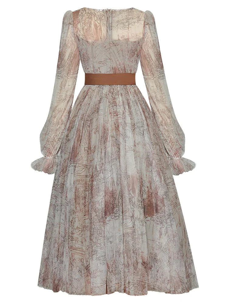 O-neck Long sleeve Women's Cocktail & Party Dress