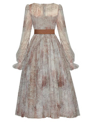 O-neck Long sleeve Women's Cocktail & Party Dress