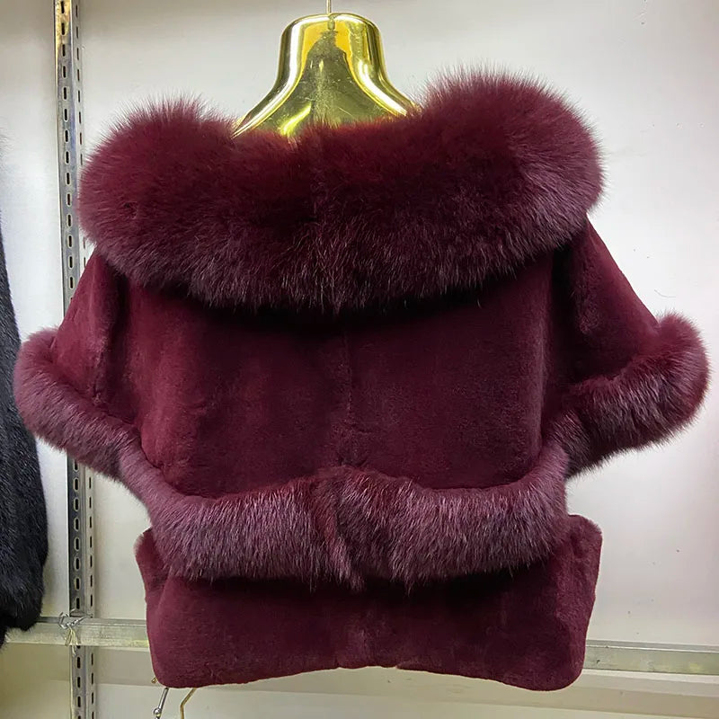 Genuine Fur Women's Party Cape