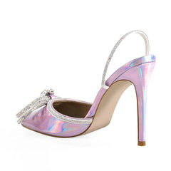 Crystal Butterfly-Knot High Heels
