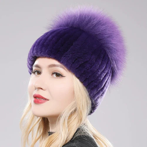 Elegant Real Fur Winter Hat