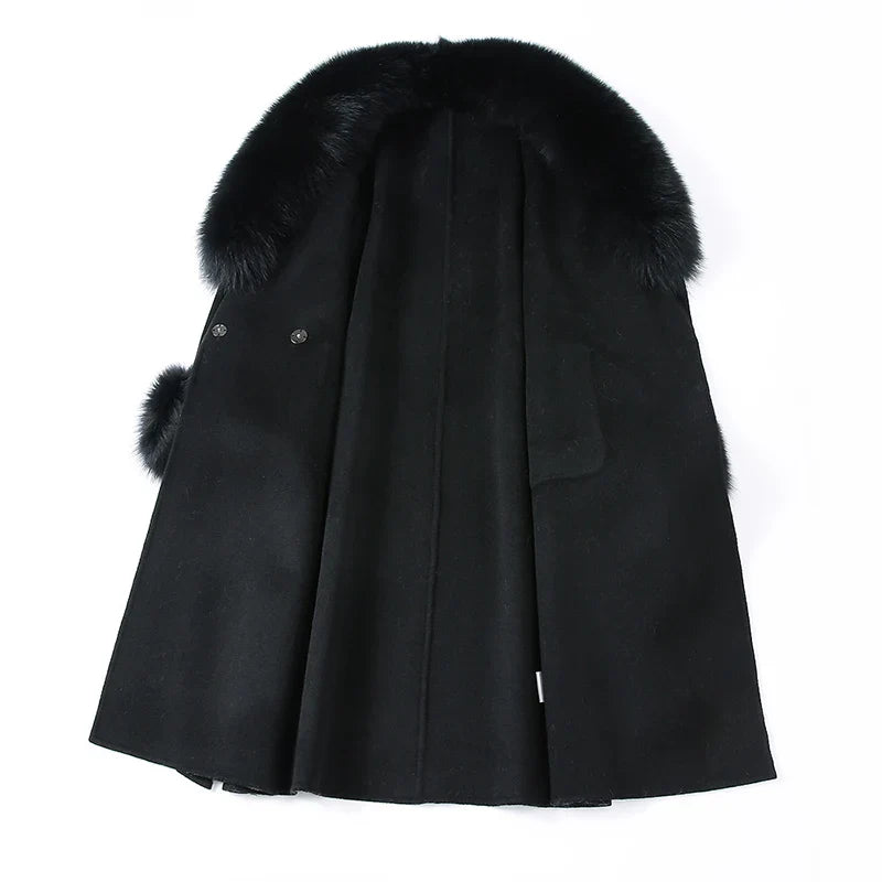 Classic Belt Women's Cashmere Coat