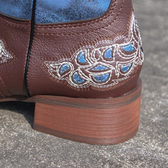 Western Embroider Knee High Boots