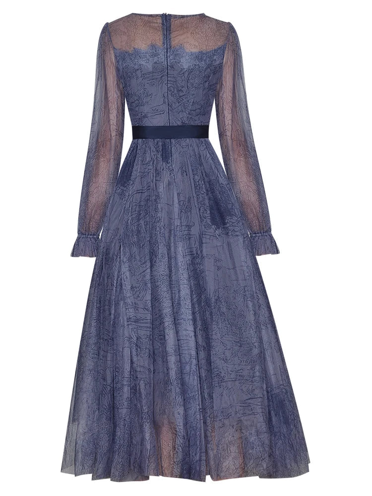 O-neck Long sleeve Women's Cocktail & Party Dress