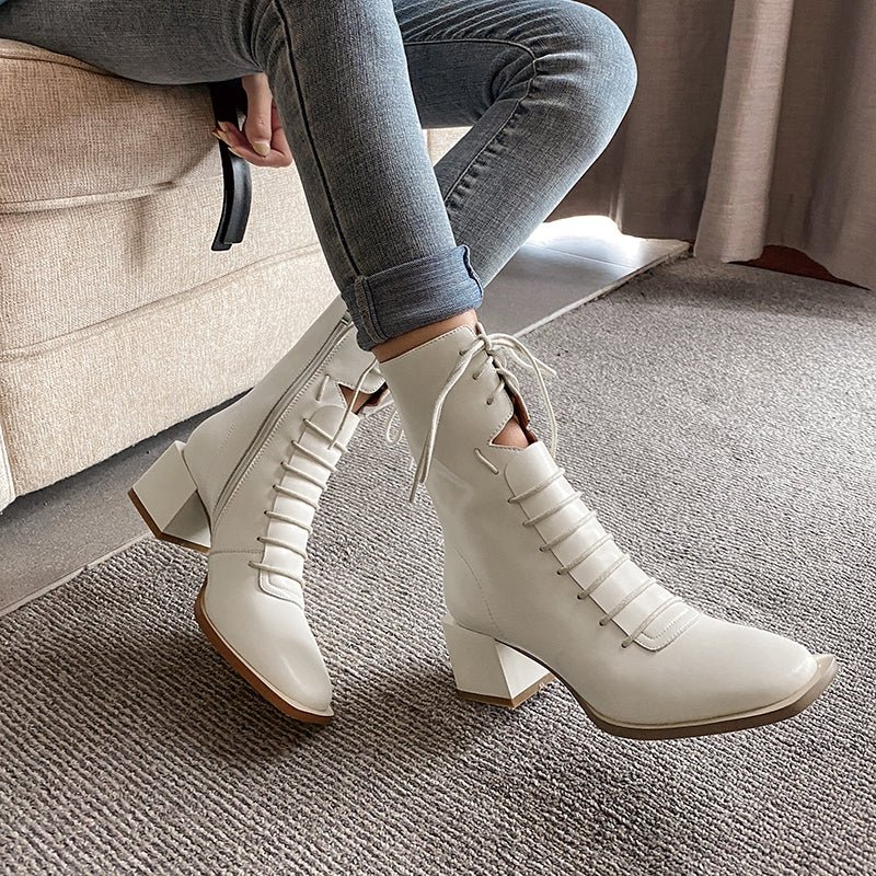 High Heel Warm Zipper Women's Footwear