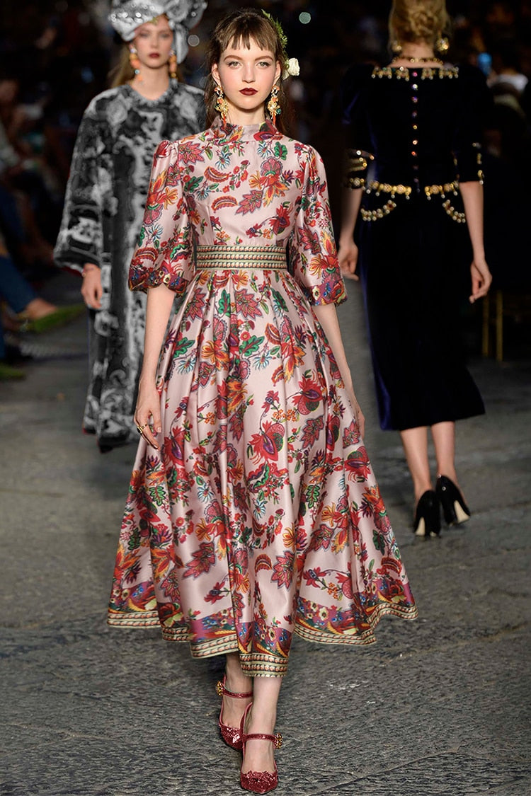 Izabelle Puff Sleeve Vacation Party Dress