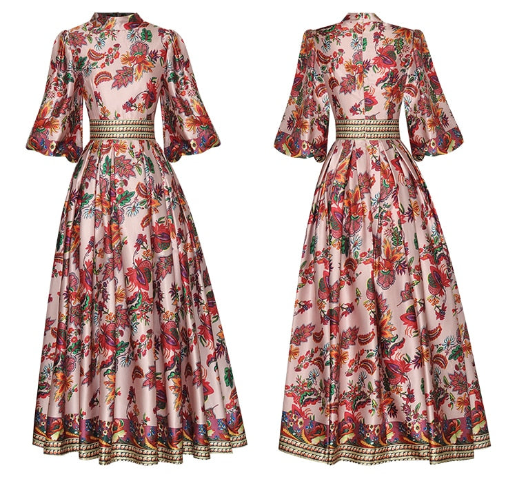 Izabelle Puff Sleeve Vacation Party Dress