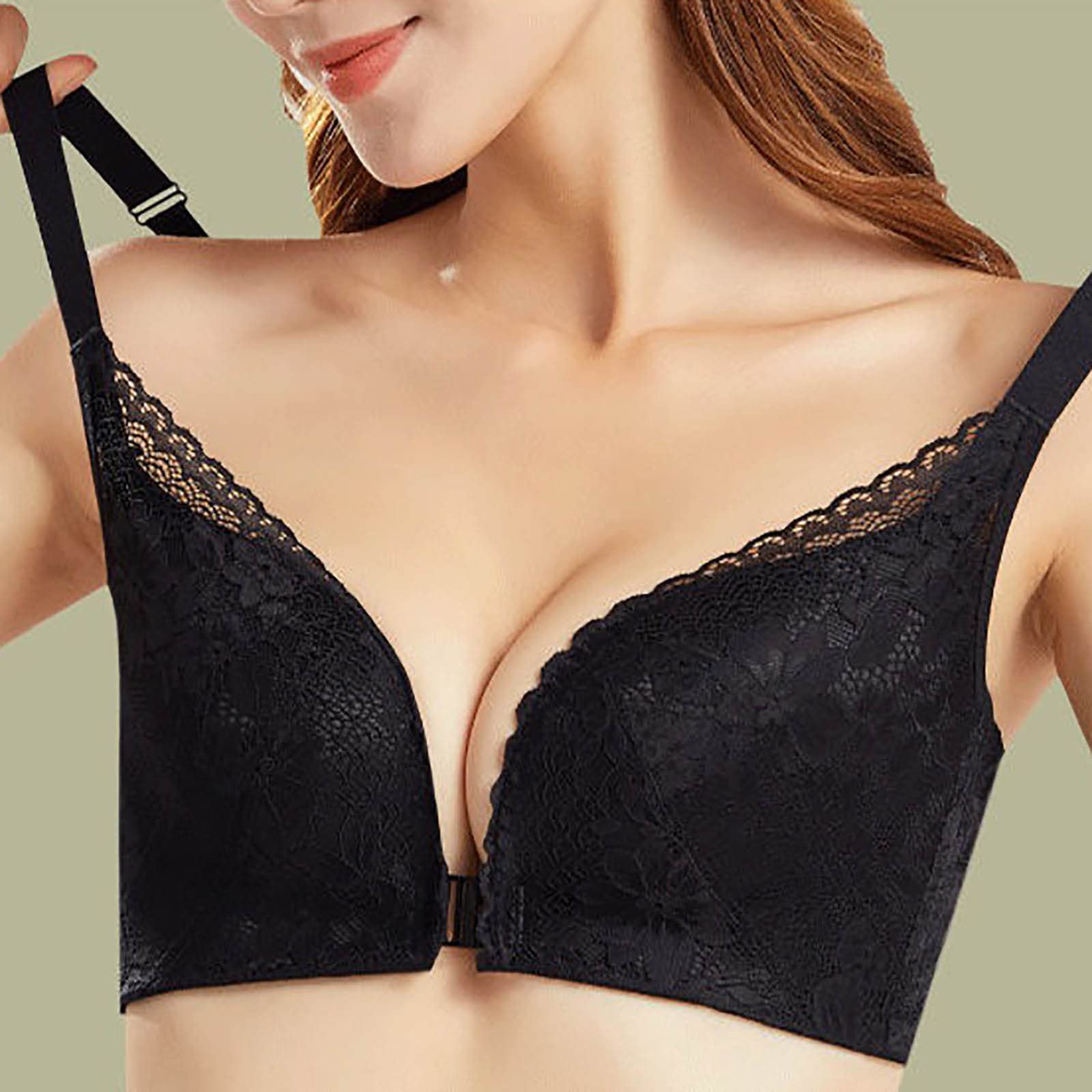 Push Up Bra Without Underwire Bustier Minimiser Bra