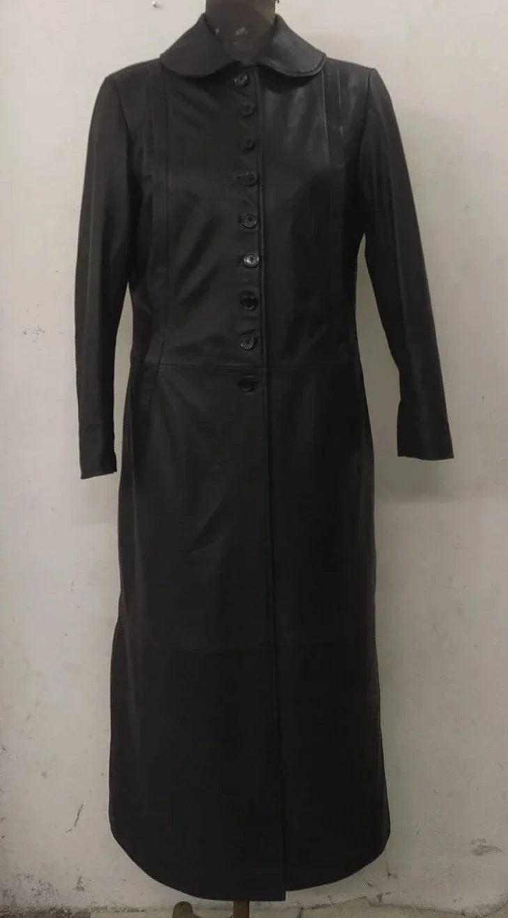 Lamb Skin Leather Women's Celebrity Coat