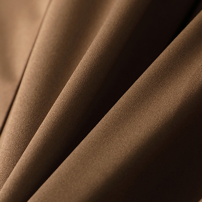Long Sleeve Genuine Leather Women's Trench Coats
