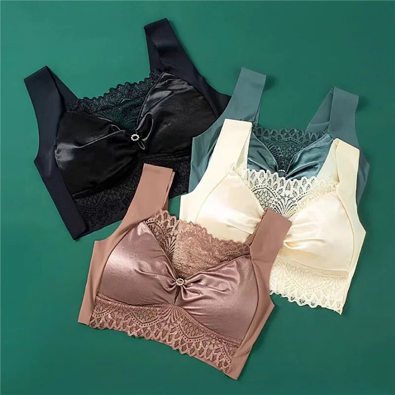 push-up lace backless bra