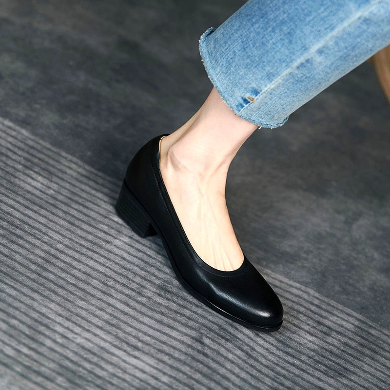 Med Square Women's High Heels