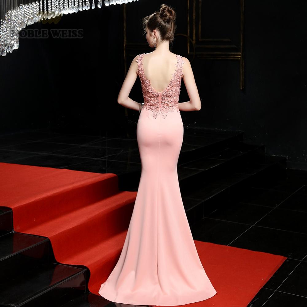 Mermaid Appliques Beading Prom Dress
