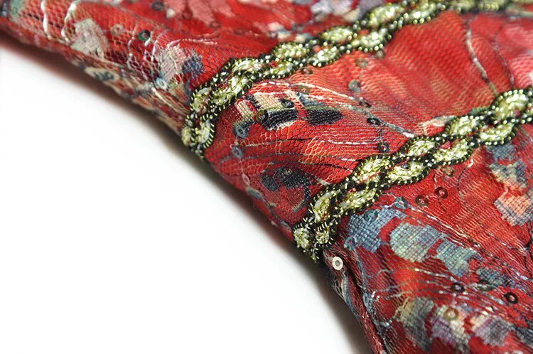 Mesh Flare Sleeve Women's Maxi Dress