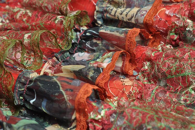 Mesh Flare Sleeve Women's Maxi Dress