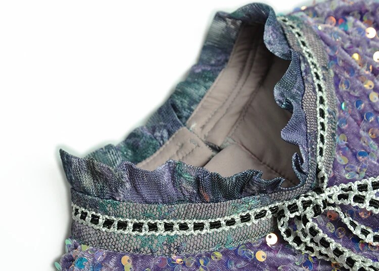 Mesh Ruffles Women's Evening Party Dress