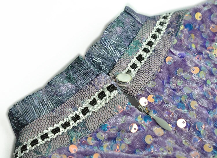 Mesh Ruffles Women's Evening Party Dress