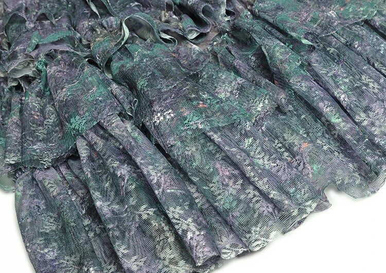 Mesh Ruffles Women's Evening Party Dress