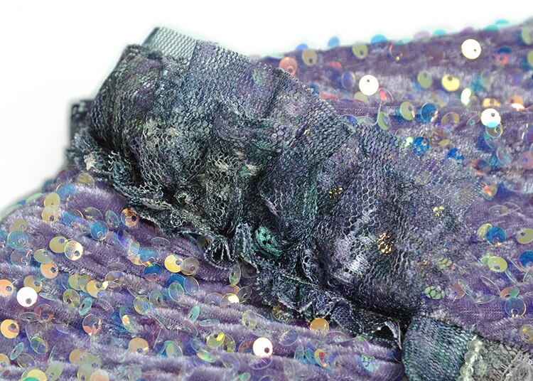 Mesh Ruffles Women's Evening Party Dress