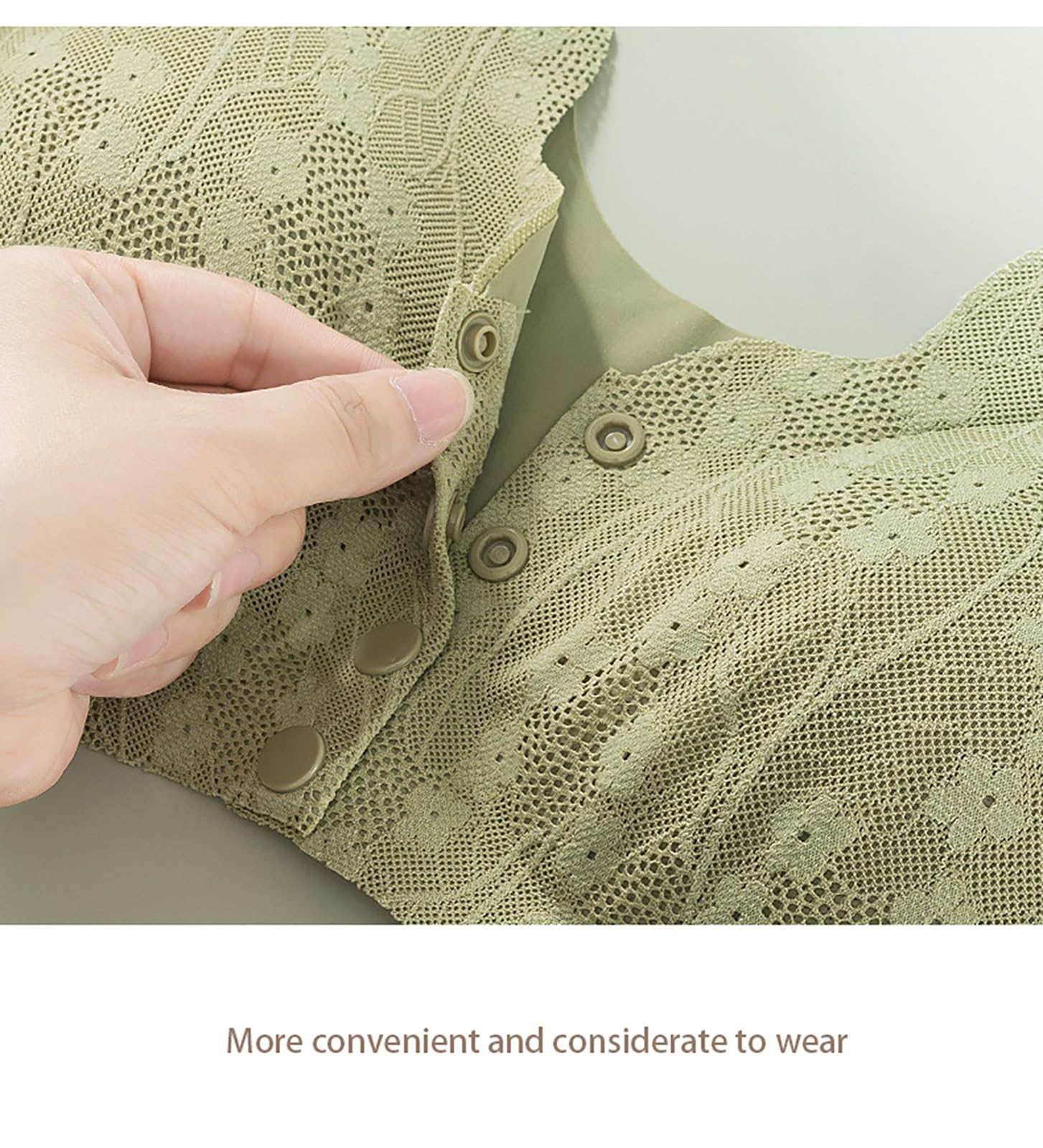 front button push-up comfortable underwear