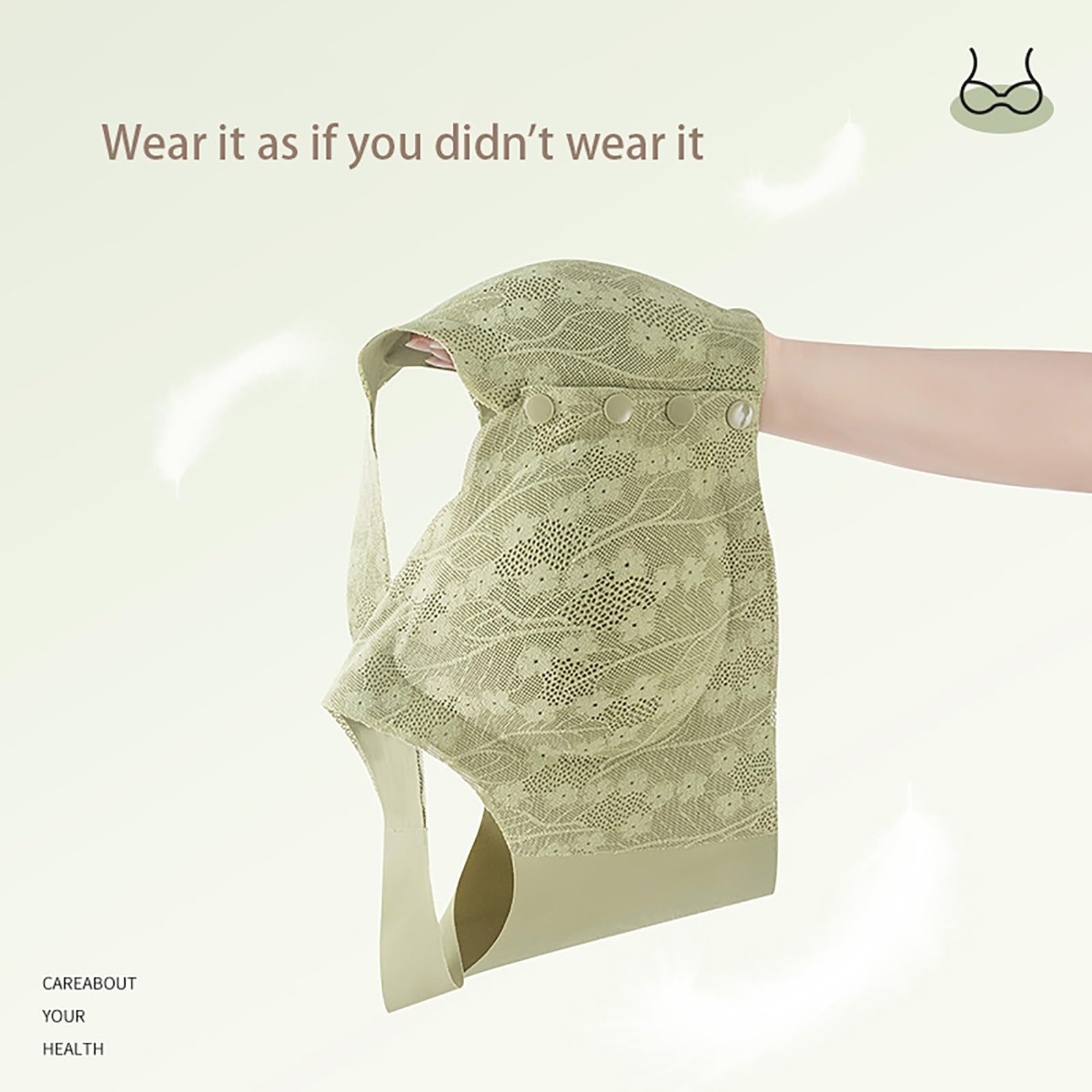 front button push-up comfortable underwear