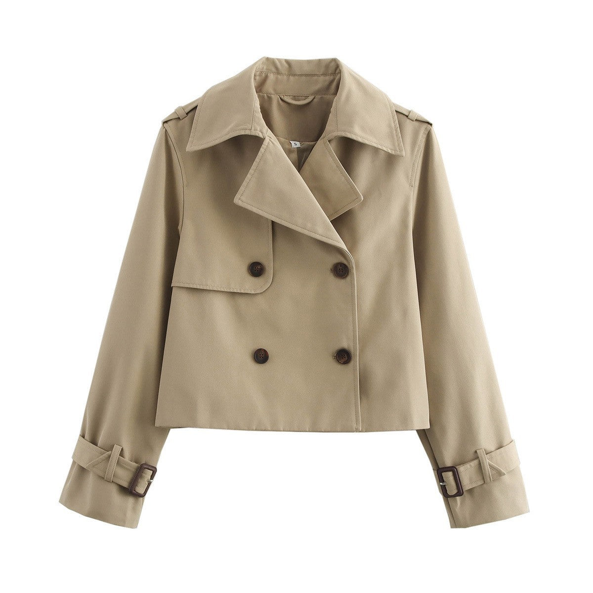 Stylish Cropped Short Trench Coat
