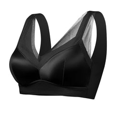 Satin Mesh Comfortable Wireless Bra