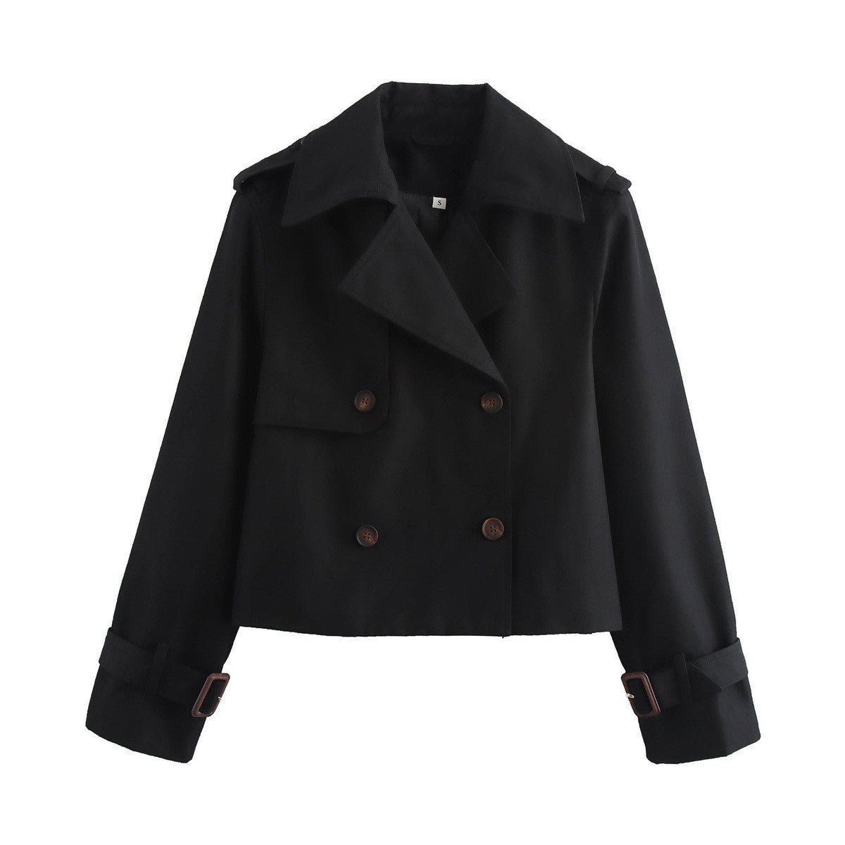Stylish Cropped Short Trench Coat