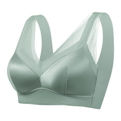 Satin Mesh Comfortable Wireless Bra