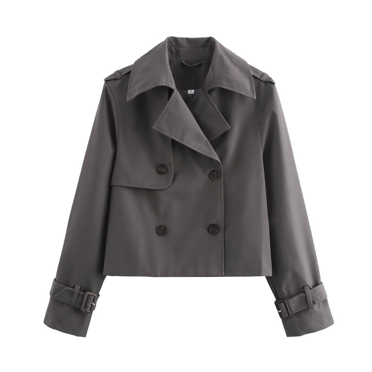 Stylish Cropped Short Trench Coat